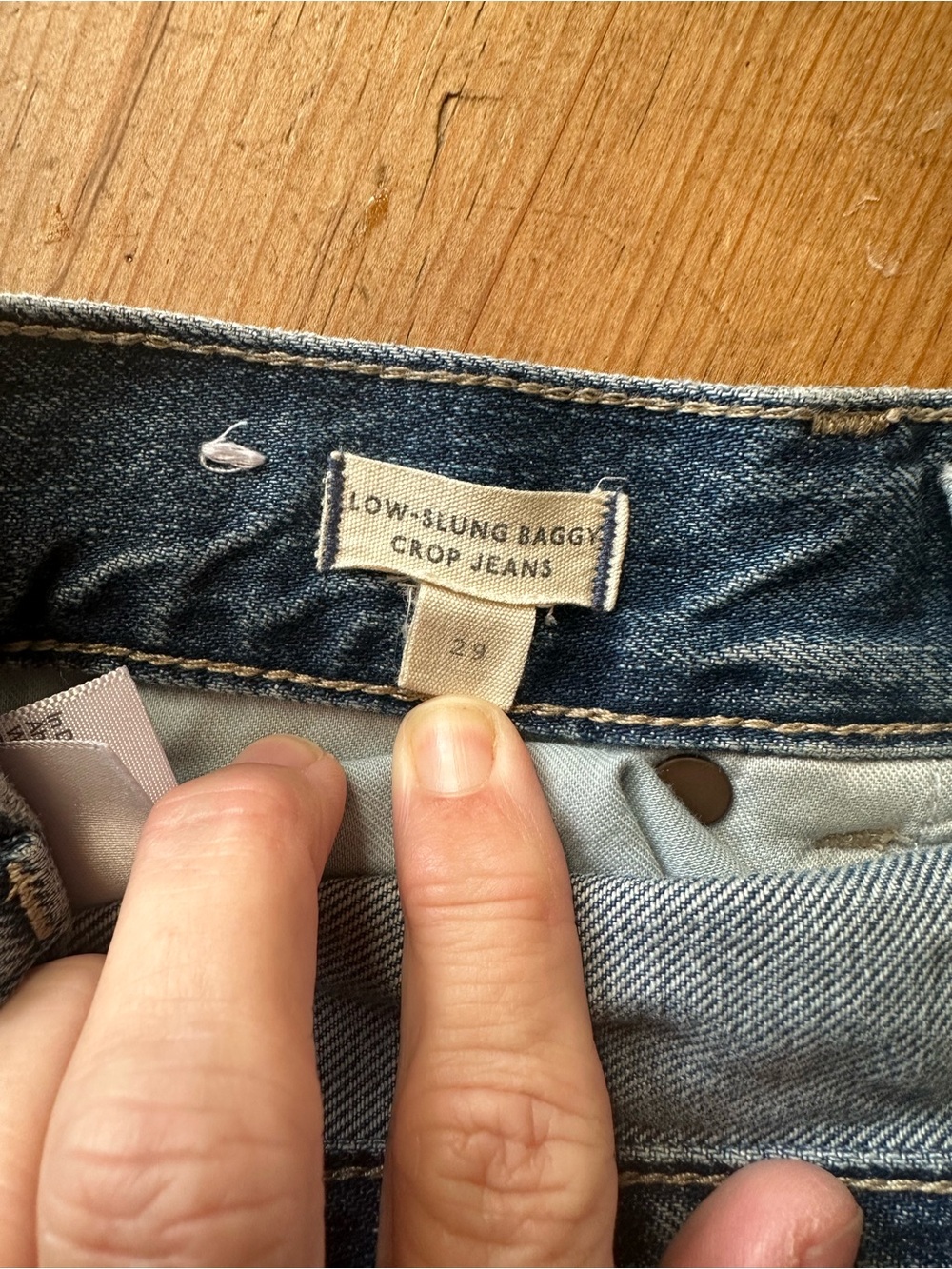 Madewell Low Slung Cropped Blue Jeans - Picture 8 of 11